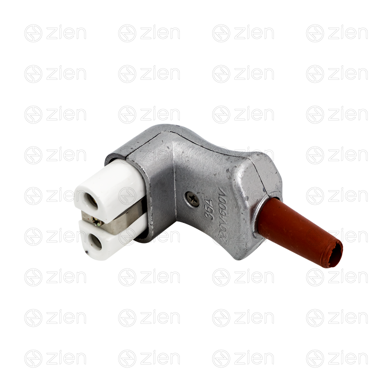 TOMADA INDUSTRIAL FÊMEA PLUG BIPOLAR DE ALUMÍNIO E CERÂMICA